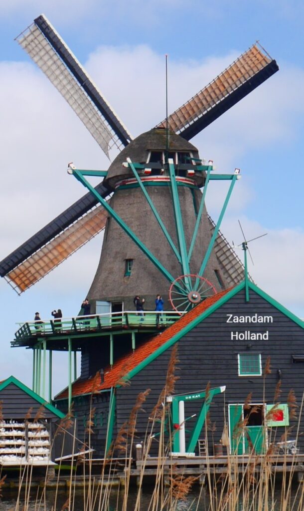 Image showing a Dutch wind Mill in Zaandam, Netherlands
